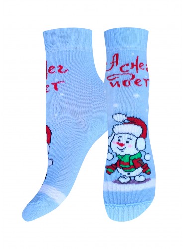 НОСКИ ДЕТСКИЕ 3079 РИС.8044 NEW YEAR (рисунок, НГ)