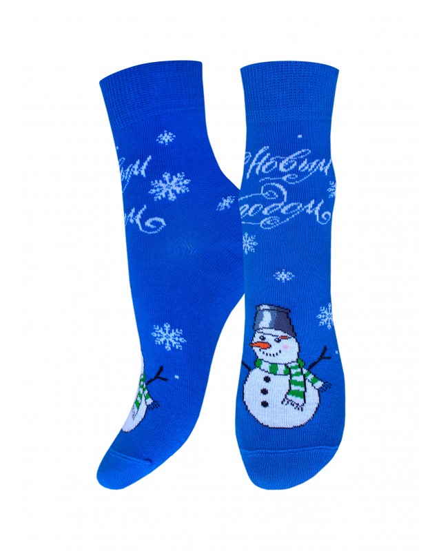 НОСКИ ДЕТСКИЕ 3079 РИС.8047 NEW YEAR (рисунок, НГ)