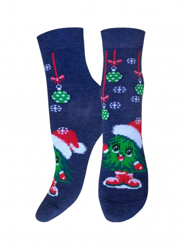 НОСКИ ДЕТСКИЕ 3079 РИС.8048 NEW YEAR (рисунок, НГ)