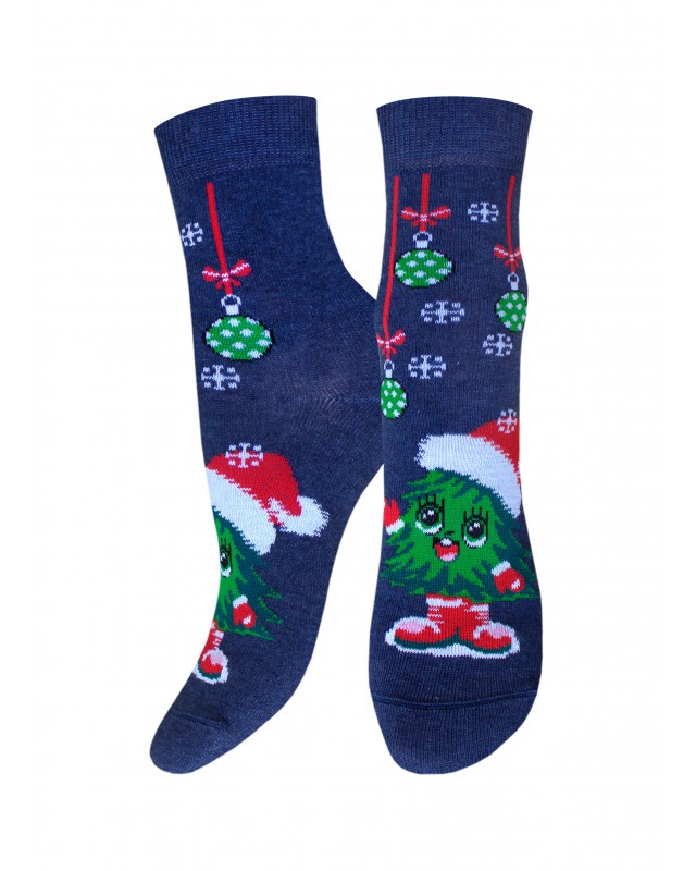 НОСКИ ДЕТСКИЕ 3079 РИС.8048 NEW YEAR (рисунок, НГ)