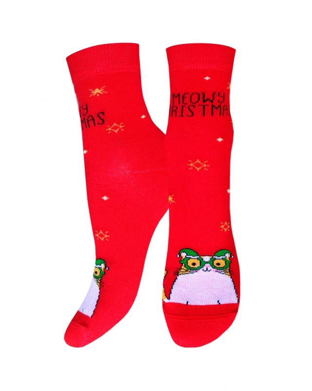 НОСКИ ДЕТСКИЕ 3079 РИС.8050 NEW YEAR (рисунок, НГ)