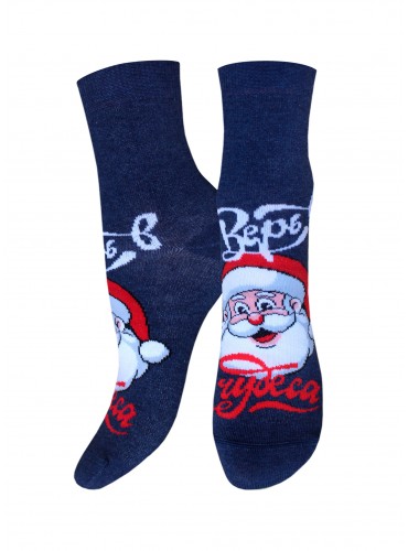 НОСКИ ДЕТСКИЕ 3079 РИС.8051 NEW YEAR (рисунок, НГ)