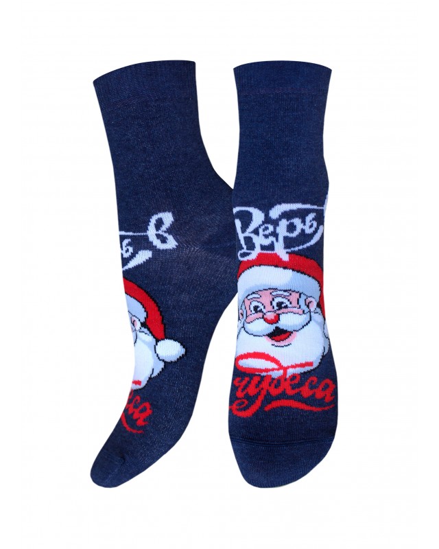 НОСКИ ДЕТСКИЕ 3079 РИС.8051 NEW YEAR (рисунок, НГ)