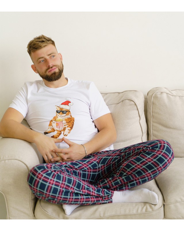 БРЮКИ МУЖСКИЕ (пижамные) 6430 рис.8002