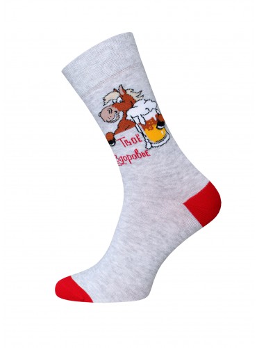 НОСКИ МУЖСКИЕ 2146 РИС. 566 NEW YEAR (средней длины)