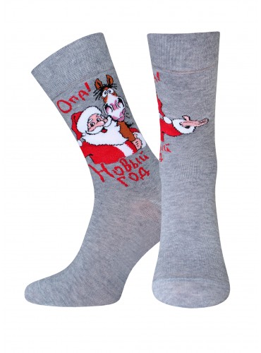 НОСКИ МУЖСКИЕ 2146 РИС. 567 NEW YEAR (средней длины)