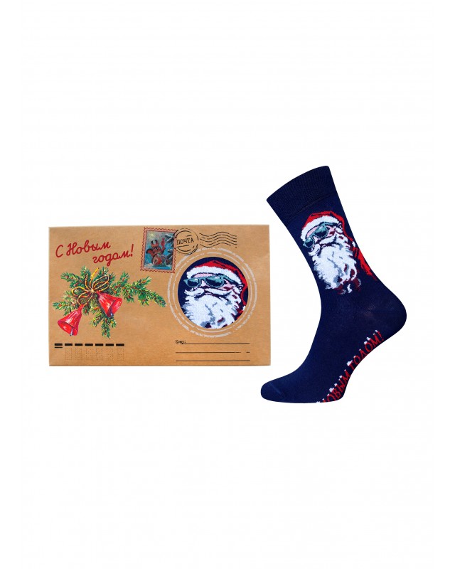 НОСКИ МУЖСКИЕ В КОНВЕРТЕ  2146Е NEW YEAR РИС. 593