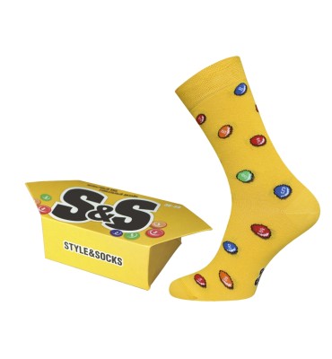 НОСКИ УНИСЕКС 4200К SWEETS РИС. 316 В УПАКОВКЕ-КОНФЕТЕ