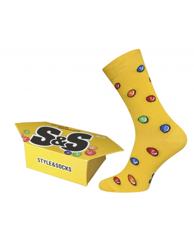 НОСКИ УНИСЕКС 4200К SWEETS РИС. 316 В УПАКОВКЕ-КОНФЕТЕ