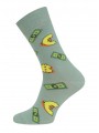 НОСКИ 4200 БРЕСТСКИЕ MONEY FUNNY (средней длины) СЕРО-ЗЕЛЕНЫЙ