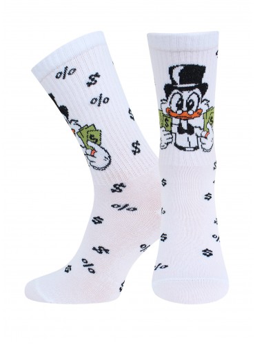 НОСКИ 4201 БРЕСТСКИЕ MONEY FUNNY (удлиненные) белые
