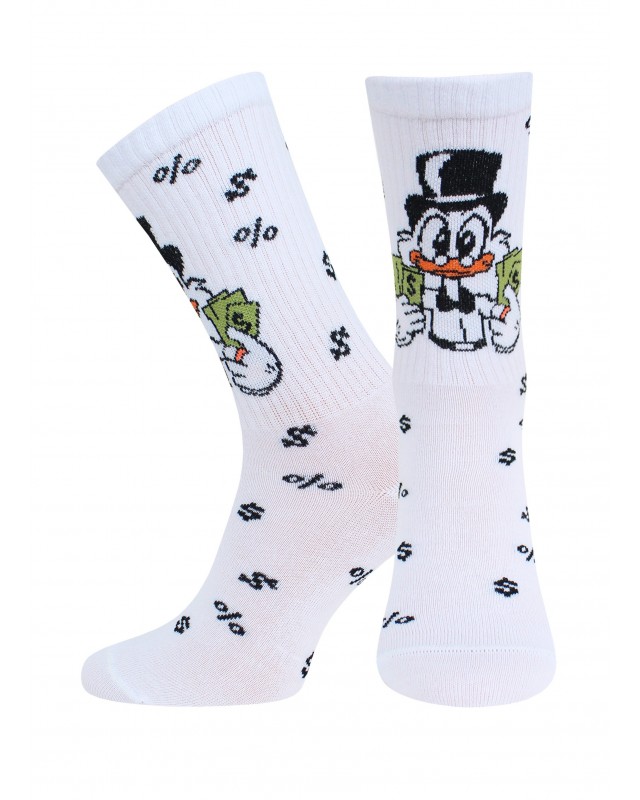 НОСКИ 4201 БРЕСТСКИЕ MONEY FUNNY (удлиненные) белые