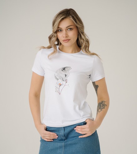 ФУТБОЛКА ЖЕНСКАЯ 5609 РИС. 0033