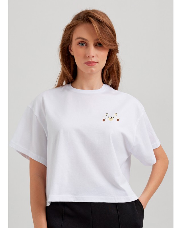 ФУТБОЛКА ЖЕНСКАЯ OVERSIZE CROP  (HOME) 5619 РИС. 0015