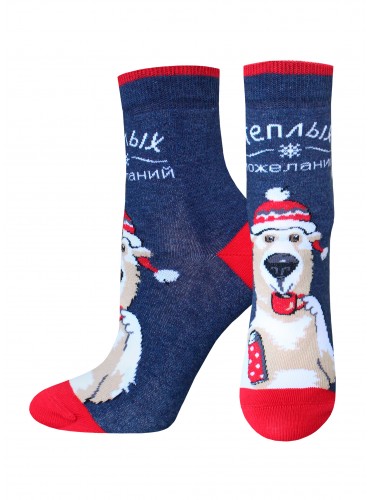 НОСКИ ЖЕНСКИЕ 1137 РИС. 745 NEW YEAR (средней длины)