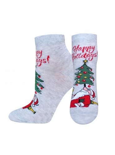 НОСКИ ЖЕНСКИЕ 1145 РИС. 738 NEW YEAR (укороченные)