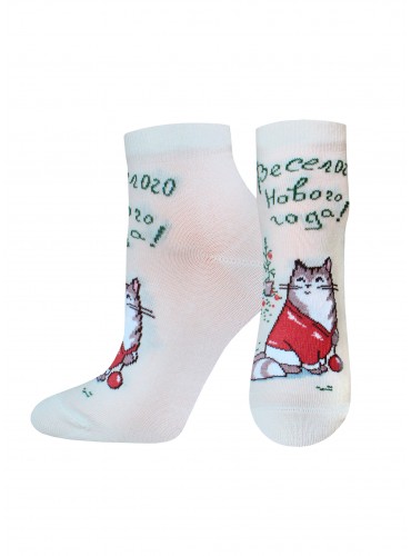 НОСКИ ЖЕНСКИЕ 1145 РИС. 739 NEW YEAR (укороченные)