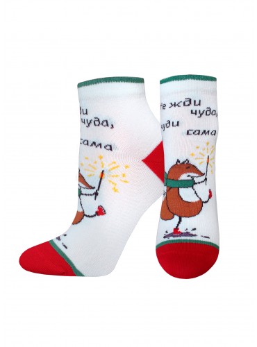 НОСКИ ЖЕНСКИЕ 1145 РИС. 740 NEW YEAR (укороченные)