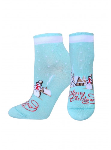 НОСКИ ЖЕНСКИЕ 1145 РИС. 741 NEW YEAR (укороченные)