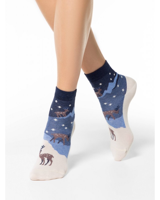 БРЕСТСКИЕ 1137 CLASSIC (средней длины) НОВОГОДНИЕ НОСКИ ЖЕНСКИЕ