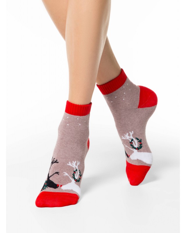 БРЕСТСКИЕ 1429 ARCTIC (махровые, укороченные) НОВОГОДНИЕ НОСКИ ЖЕНСКИЕ