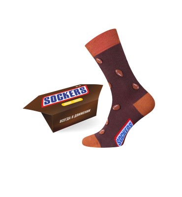 НОСКИ УНИСЕКС 4200К SWEETS РИС. 222 В УПАКОВКЕ-КОНФЕТЕ