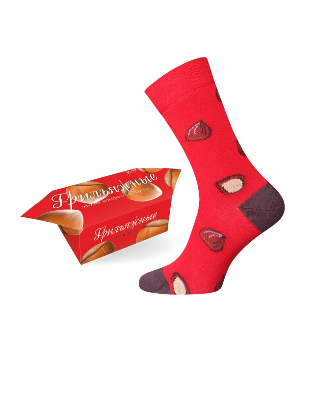 НОСКИ УНИСЕКС 4200К SWEETS РИС. 225 В УПАКОВКЕ-КОНФЕТЕ