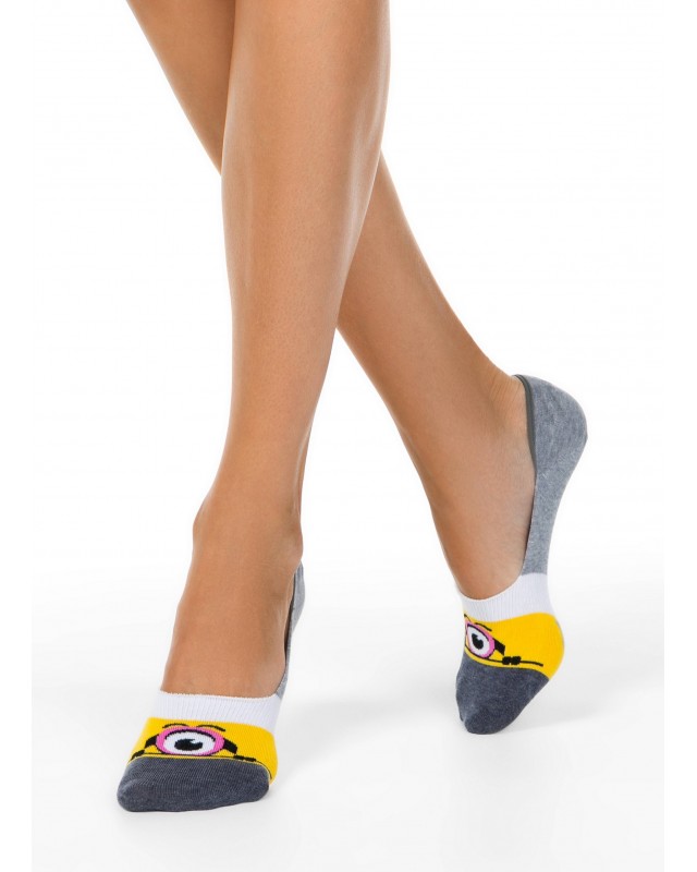 Брестские ACTIVE 1324 (подследники с антискользящим покрытием на пятке, Minions) НОСКИ ЖЕНСКИЕ